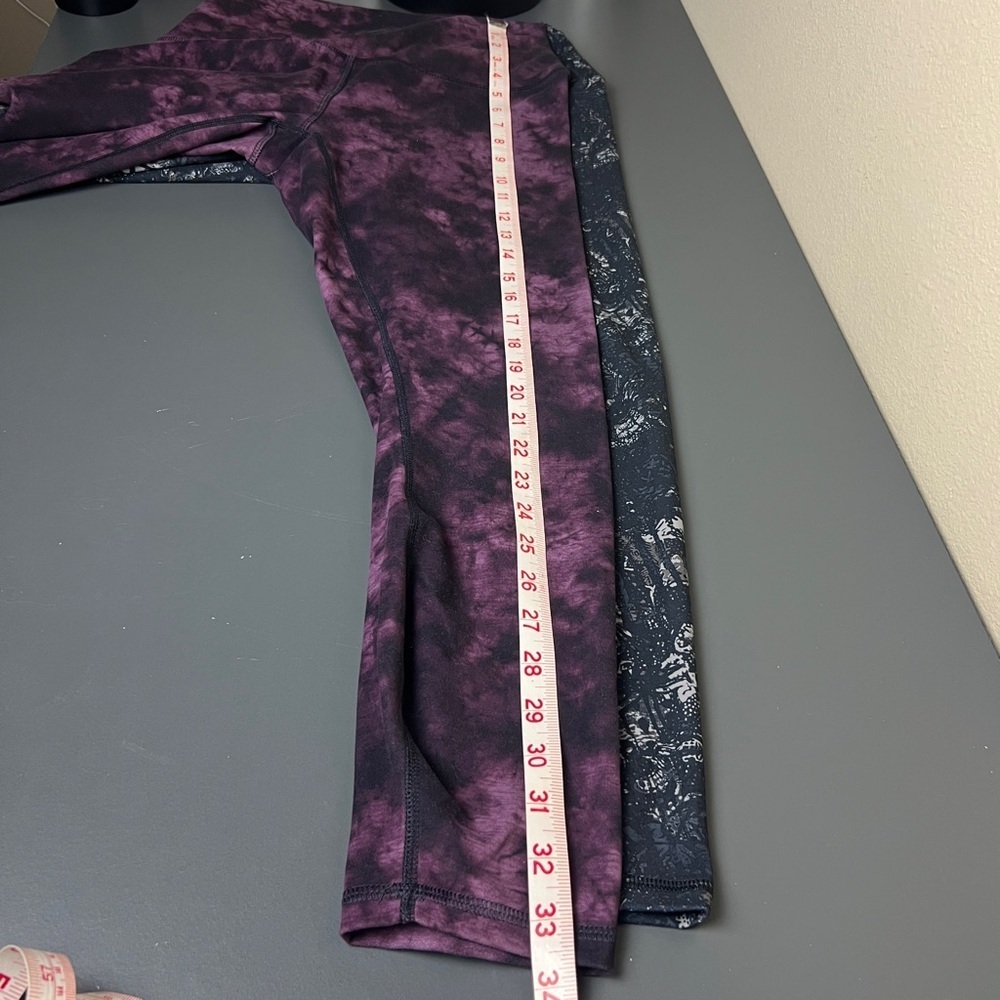 RBX Capri Leggings Set 2 Pair Size Medium Tie Dye Athletic Activewear - Picture 5 of 5
